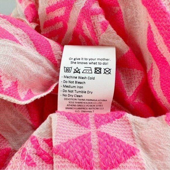 NWT Devotion Twins Ella Neon Pink White Swing Mini Dress Size S - Picture 11 of 11